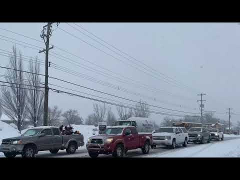 02-22-2021 Warrington PA Heavy Snow Causes difficult Travel