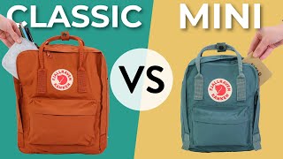 Fjallraven Kanken Classic vs Mini Backpack (what you need to know)