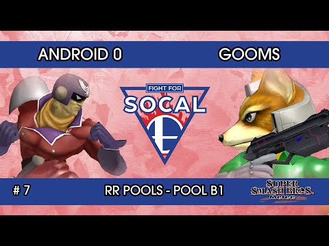 Fight For SoCal 7 - Android 0 (Captain Falcon) VS Gooms (Fox) - SSBM - RR Pools (B1)