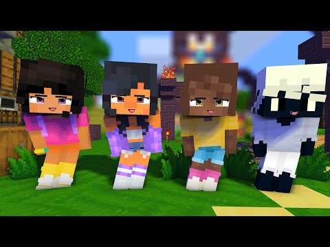 POI POI YAY! ARIGATO APHMAU FRIENDS AMANDA, DORA AND WOOLY - MINECRAFT ANIMATION #shorts
