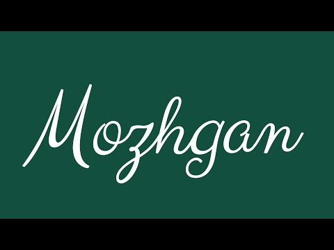 Learn how to Sign the Name Mozhgan Stylishly in Cursive Writing