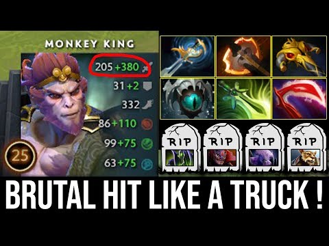 This Happen When Pro Monkey king Gone Mad | Too Much Power Brutal Right Click Like Crazy Dota 2