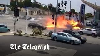 Shocking car crash in Los Angeles kills six including baby and pregnant woman