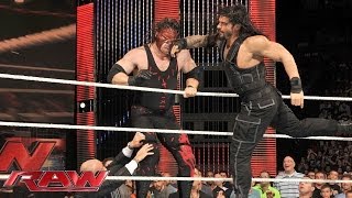 Roman Reigns sparks massive brawl with Kane: Raw J