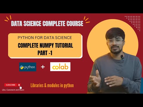 Numpy In Python Numpy Tutorial Part 1 Python For Data Science Full Course