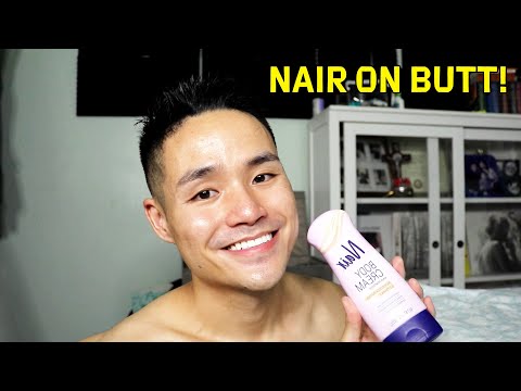 Removing BUTT HAIRS Using NAIR Cream - A Visual Guide!