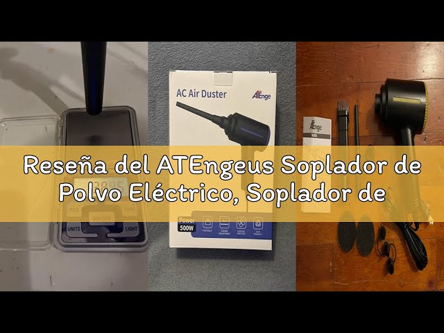 Vídeo relacionado con ATEngeus Soplador de Polvo Eléctrico, Soplador de Aire pc para limpieza de teclado de computadora, 2 velocidades Soplador Aire, Reutilizable reemplaza latas de Aire Comprimido
