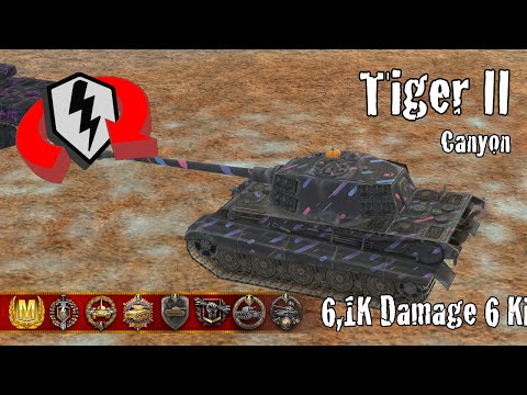 Tiger II  |  6,1K Damage 6 Kills  |  WoT Blitz Replays