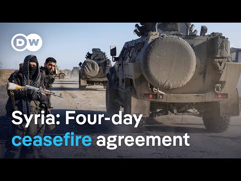 Kurdish-led SDF forces have agreed on a new four-day ceasefire with the Syrian government | DW News