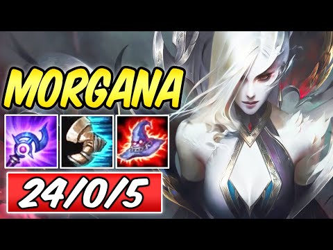 CLEAN FULL BURST ONE-SHOT MORGANA MID S+ Build & Runes | Diamond Coven Morgana | League of Legends