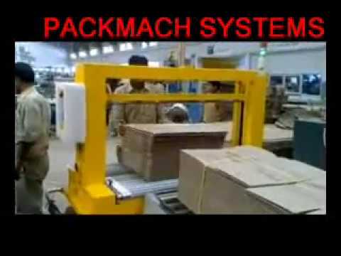 Low table box strapping machine