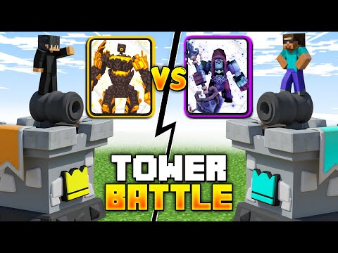 TOWER BATTLE: MOB COMPETITION in Minecraft