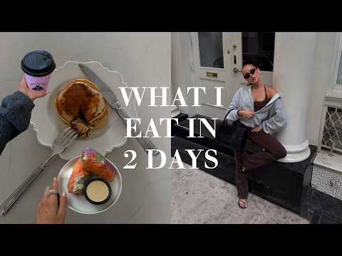 WHAT I EAT IN 2 DAYS ⎸ prøver nye opskrifter, viser mine go-to retter & rutiner