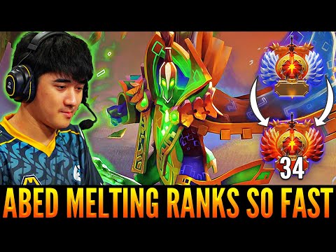 ABED With Unexpected RUBICK Pick For Mid Lane | This Guy Is Melting Ranks So Fast | Back To 34 Rank