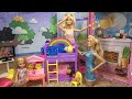 Barbie and Ken at Barbie’s Dream House with Barbie and Barbie Sisters Babysitting Fun and Sleepover