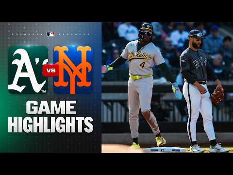 뉴욕 메츠 VS 애슬레틱스 MLB 하이라이트
