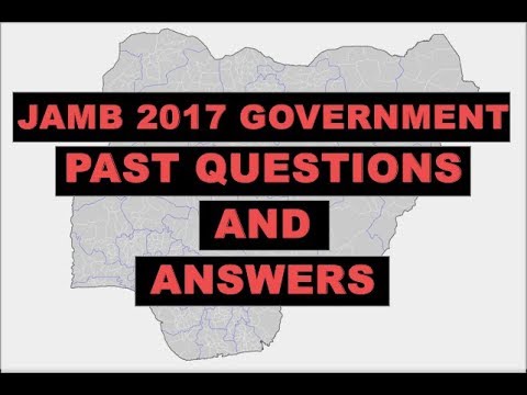 JAMB 2017 Government Past Questions and Answers Q1-9