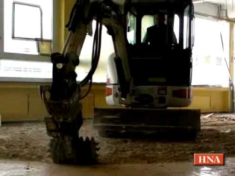 Abriss der Gesamtschule Kaufungen hat begonnen