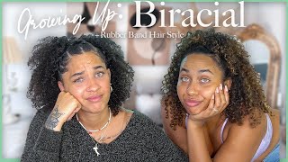 Growing Up Biracial + Rubber band hairstyle on My Sister | NATALIE ODELL