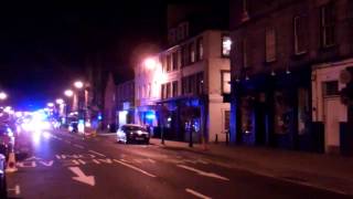 Scottish Ambulance Moving Fast Along South Street Perth Perthshire Scotland