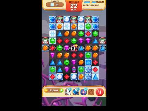 Jewel Match King Level 320 - Walkthrough ( No Booster )