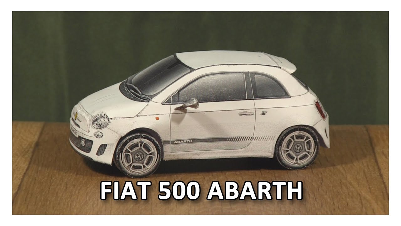 DIY Fiat 500 Abarth Paper Model