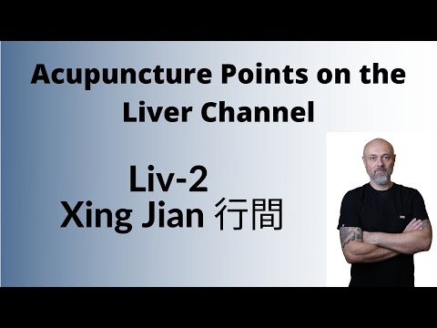 Acupuncture points on the Liver channel: Liv-2 Xing Jian 行間 Moving Between