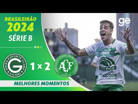Gols e lances de Goiás x Chapecoense