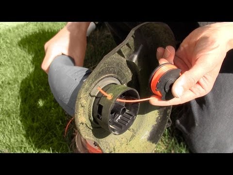 How to replace string trimmer edger line