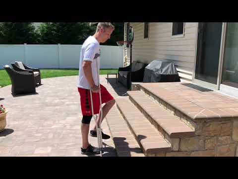 How To Go Up & Down Stairs With Crutches