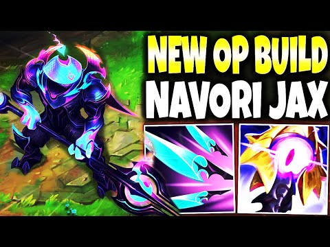 How to Destroy Your Enemies with this NEW OP Navori Jax Season 13 Build (Literally NO CD for Q-W-E)
