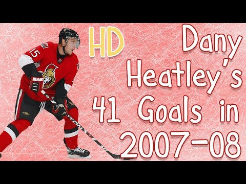 Dany Heatley's 41 Goals in 2007-08 (HD)