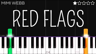 Mimi Webb - Red Flags | EASY Piano Tutorial