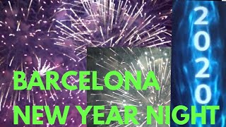 NEW YEAR IN BARCELONA 2020|| world number one celebration before the effect of Corona.....