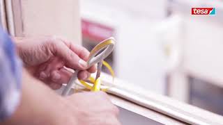 tesa® INSULATION Dichtungsband Gummi - D-Profil