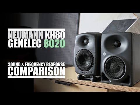 Neumann KH80 DSP  vs  Genelec 8020D  ||  Sound & Frequency Response Comparison