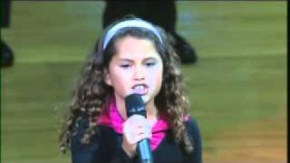 Amazing Kid Singer Performs National Anthem at NBA Game