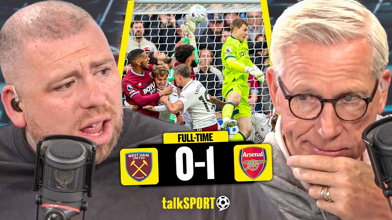 HAPPY Arsenal & ANGRY West Ham fans DEBATE CONTROVERISAL disawloed goal!