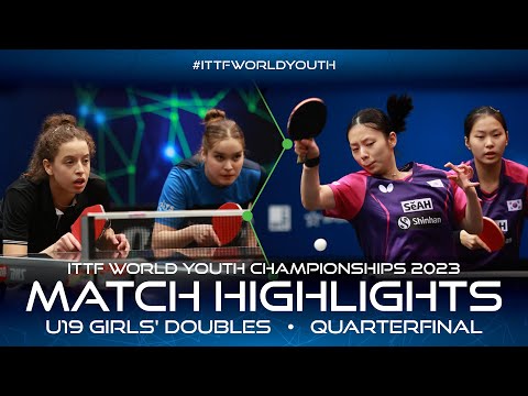 Goda/Zaharia vs Lee/Park | U19 GD-QF | ITTF World Youth Championships 2023