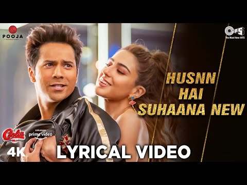 Husnn Hai Suhaana New Lyrical | @varundhawan | Sara Ali Khan | Chandana D, Abhijeet B | Coolie No.1