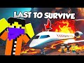 Last to Survive Plane Crash in Minecraft Wins !!!