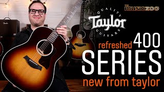 Video thumbnail for The Taylor 400 Series Refreshed for 2023; 412ce, 414ce & 417e Overview! by The Music Zoo