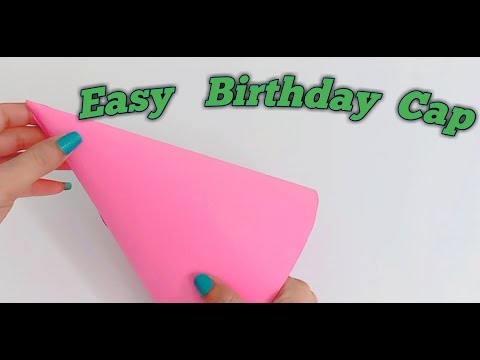 How to make birthday cap at home /DIY birthday cap...