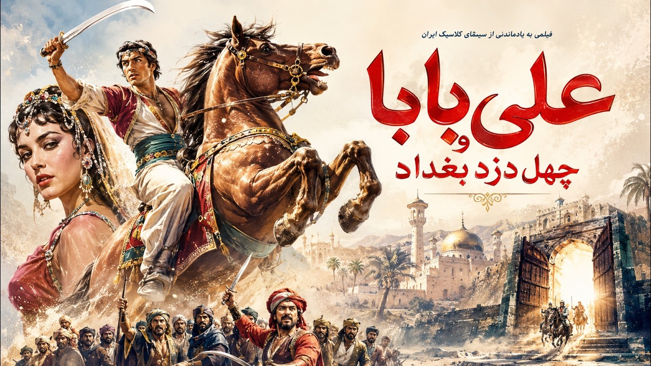 علی بابا و چهل دزد بغداد |  بدون سانسور  با بازی رضا بیک و حمیده خیرآبادی