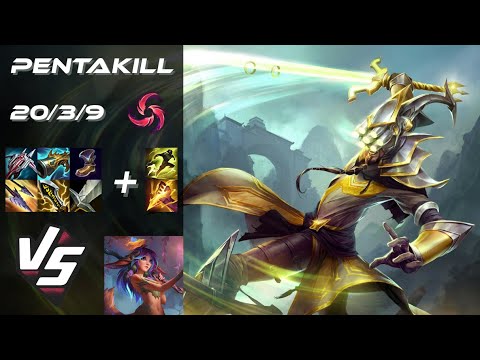 JUNGLE Master Yi vs Lillia [PENTAKILL] - NA Grandmaster Patch 25.21