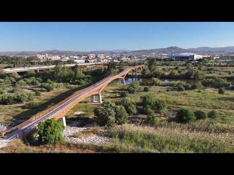 Puente de madera. Gran Senda de Málaga (GR 249). Etapa 35. Alhaurín de la Torre – Málaga
