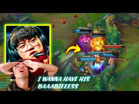 Midbeast wanna have Gumayusi's babies cause of this Samira play