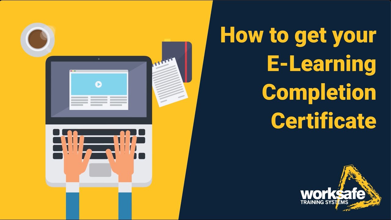 Getting your E Learning Completion Certificate