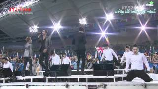 [Vietsub + kara] 110904 JYJ - Empty At IAAF World Championships Daegu 2011 Closing Ceremony