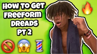 HOW TO: GET FREEFORM DREADS WITHOUT SPONGE🚫🧽 (thot boy haircut)